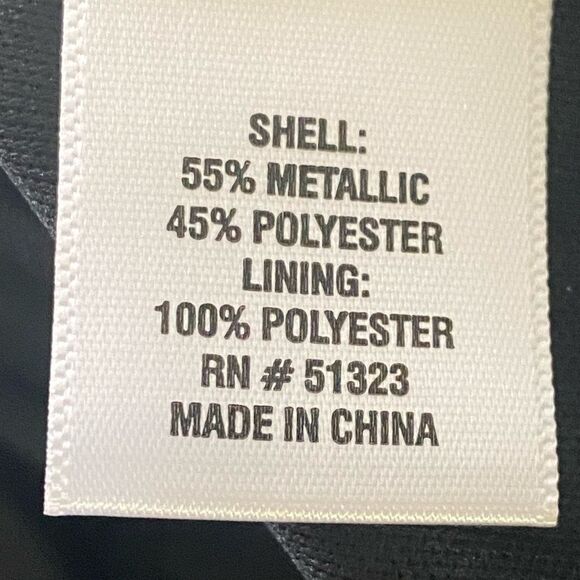 NWT Nordstrom Short Sleeve Pink Metallic Blouse with tie behind Neck. Size XXL - Picture 8 of 8